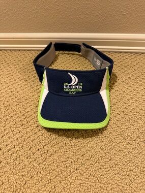 USGA 2015 US Open Chambers Bay Golf Sun Visor Hat Cap Velcro Strap New Era